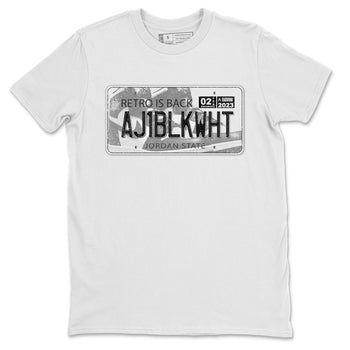 Air Jordan 1 Black White Sneaker Match Tees Jordan Plate Sneaker Tees Air Jordan 1 Black White Sneaker Release Tees Unisex Shirts