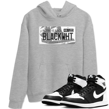 1s Black White shirt to match jordans Jordan Plate sneaker tees Air Jordan 1 Black White SNRT Sneaker Release Tees unisex cotton Heather Grey 1 crew neck shirt