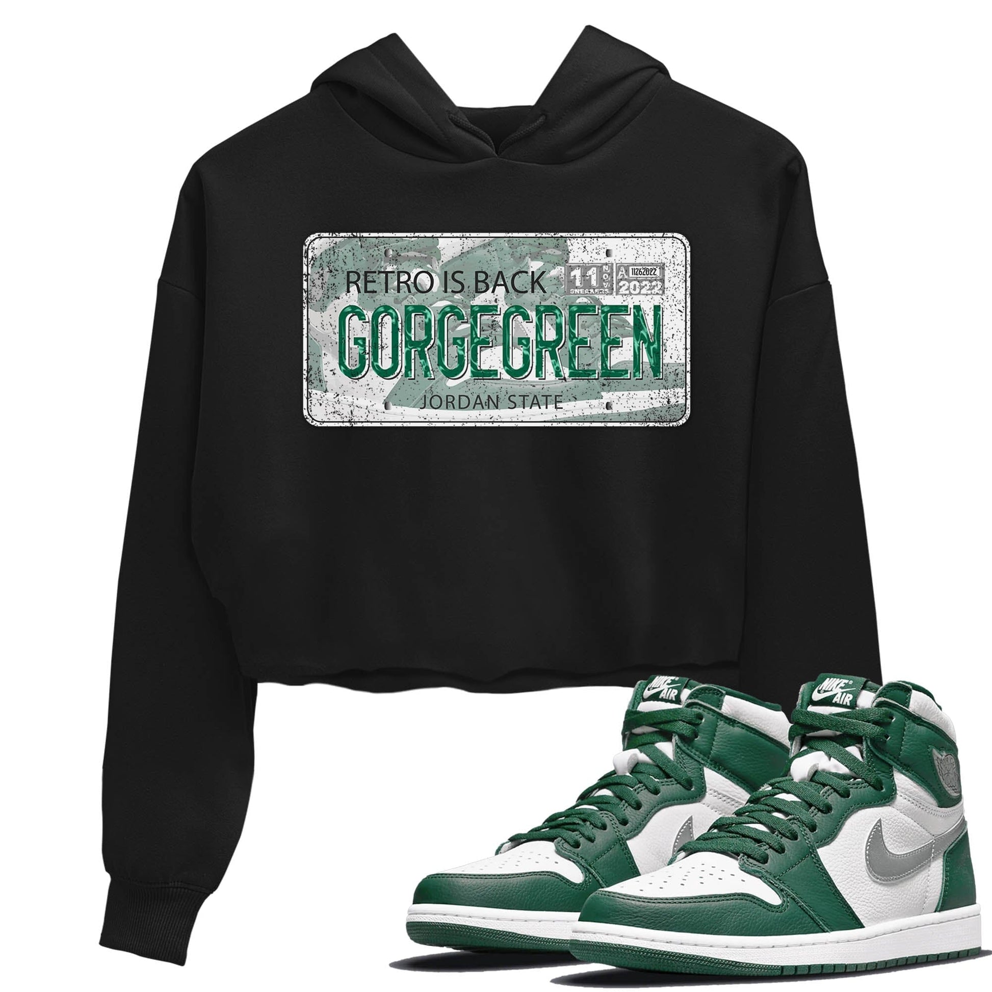 Jordan 1 Gorge Green Sneaker Match Tees Jordan Plate Sneaker Tees Jordan 1 Gorge Green Sneaker Release Tees Women's Shirts