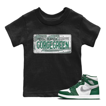 Jordan 1 Gorge Green Sneaker Match Tees Jordan Plate Sneaker Tees Jordan 1 Gorge Green Sneaker Release Tees Kids Shirts
