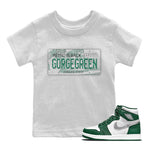 Jordan 1 Gorge Green Sneaker Match Tees Jordan Plate Sneaker Tees Jordan 1 Gorge Green Sneaker Release Tees Kids Shirts