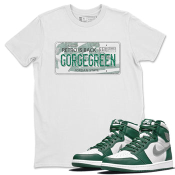Jordan 1 Gorge Green Sneaker Match Tees Jordan Plate Sneaker Tees Jordan 1 Gorge Green Sneaker Release Tees Unisex Shirts