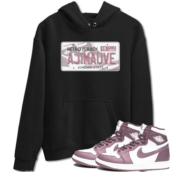 Air Jordan 1 Mauve shirt to match jordans Jordan Plate sneaker tees AJ1 Mauve SNRT Sneaker Tees Sneaker Matching Clothing Brand Unisex Sneaker Tee Black 1 T-Shirt