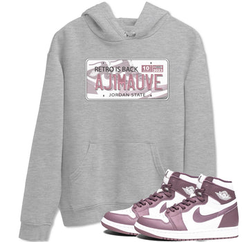 Air Jordan 1 Mauve shirt to match jordans Jordan Plate sneaker tees AJ1 Mauve SNRT Sneaker Tees Sneaker Matching Clothing Brand Unisex Sneaker Tee Heather Grey 1 T-Shirt