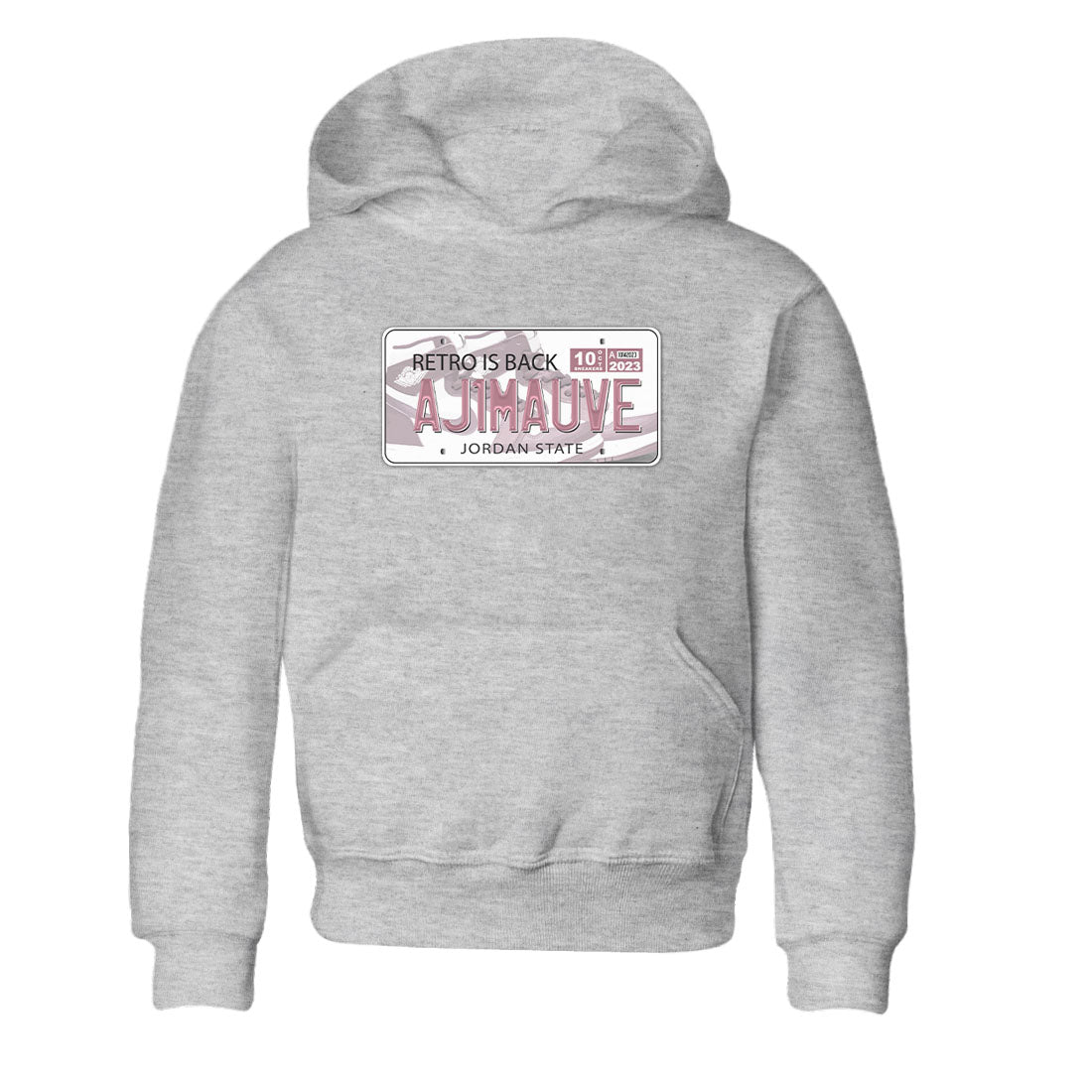 Air Jordan 1 Mauve shirt to match jordans Jordan Plate sneaker tees AJ1 Mauve SNRT Sneaker Tees Sneaker Matching Clothing Brand Baby Toddler Heather Grey 2 T-Shirt