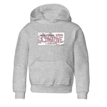 Air Jordan 1 Mauve shirt to match jordans Jordan Plate sneaker tees AJ1 Mauve SNRT Sneaker Tees Sneaker Matching Clothing Brand Baby Toddler Heather Grey 2 T-Shirt