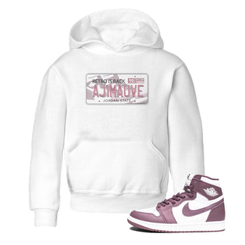 Air Jordan 1 Mauve shirt to match jordans Jordan Plate sneaker tees AJ1 Mauve SNRT Sneaker Tees Sneaker Matching Clothing Brand Baby Toddler White 1 T-Shirt