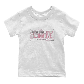 Air Jordan 1 Mauve shirt to match jordans Jordan Plate sneaker tees AJ1 Mauve SNRT Sneaker Tees Sneaker Matching Clothing Brand Baby Toddler White 2 T-Shirt