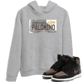Air Jordan 1 Palomino shirt to match jordans Jordan Plate sneaker tees Crew Neck Jordan 1 Retro High OG Palomino SNRT Sneaker Release Tees Unisex Casual Shirts Heather Grey 1 T-Shirt