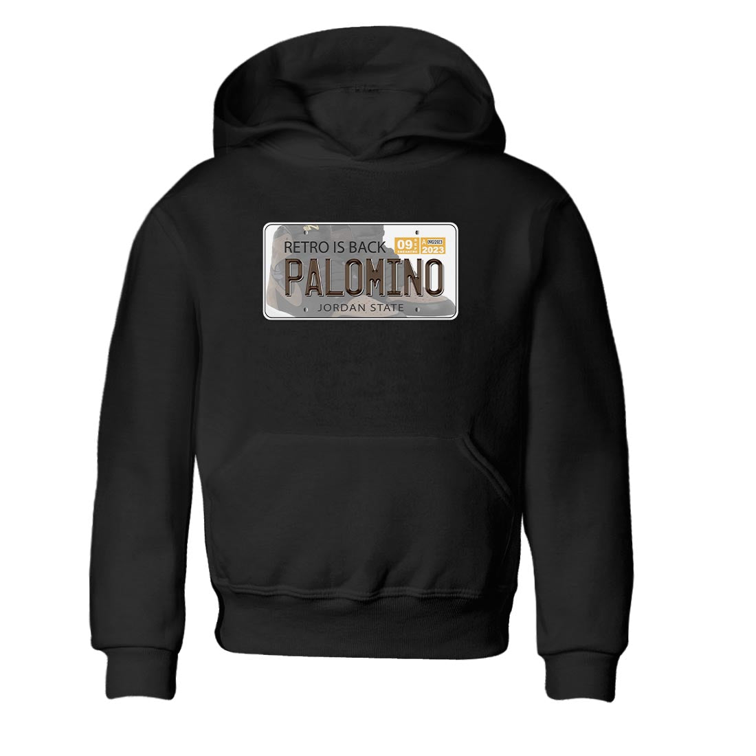 Air Jordan 1 Palomino shirt to match jordans Jordan Plate sneaker tees Crew Neck Jordan 1 Retro High OG Palomino SNRT Sneaker Release Tees Baby Toddler Black 2 T-Shirt