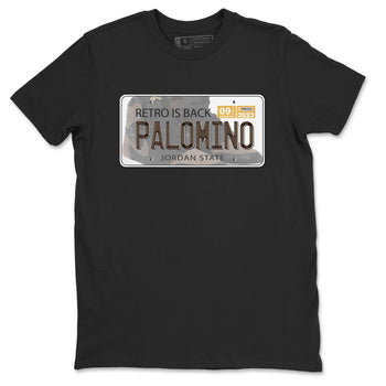 Air Jordan 1 Palomino shirt to match jordans Jordan Plate sneaker tees Crew Neck Jordan 1 Retro High OG Palomino SNRT Sneaker Release Tees Unisex Casual Shirts Black 2 T-Shirt
