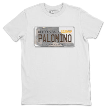 Air Jordan 1 Palomino shirt to match jordans Jordan Plate sneaker tees Crew Neck Jordan 1 Retro High OG Palomino SNRT Sneaker Release Tees Unisex Casual Shirts White 2 T-Shirt