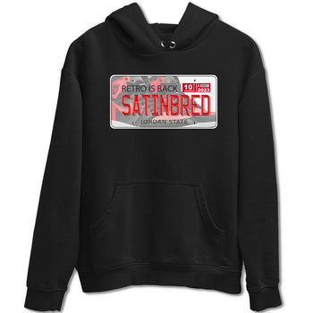 Air Jordan 1 Satin Bred shirt to match jordans Jordan Plate sneaker tees AJ1 Retro Satin Bred SNRT Sneaker Tees Sneaker Matching Clothing Brand Unisex Sneaker Tee Black 2 T-Shirt