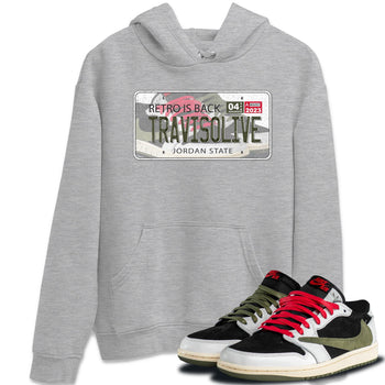 Air Jordan 1 Travis Scott Olive Sneaker Match Tees Jordan Plate Sneaker Tees AJ1 Travis Scott Olive Sneaker Release Tees Unisex Shirts Heather Grey 1