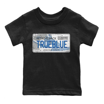 Jordan 1 True Blue Sneaker Match Tees Jordan Plate Sneaker Tees Jordan 1 True Blue Sneaker Release Tees Kids Shirts