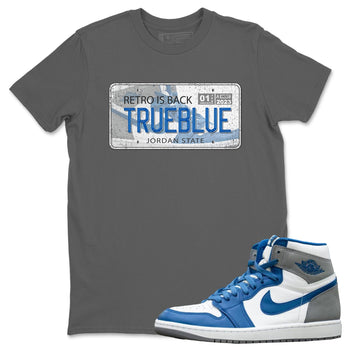 Jordan 1 True Blue Sneaker Match Tees Jordan Plate Sneaker Tees Jordan 1 True Blue Sneaker Release Tees Unisex Shirts
