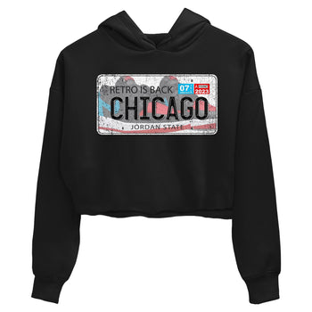 Air Jordan 1 Low UNC to Chicago shirt to match jordans Jordan Plate sneaker tees Air Jordan 1 UNC to Chicago SNRT Sneaker Release Tees Black 2 Crop T-Shirt