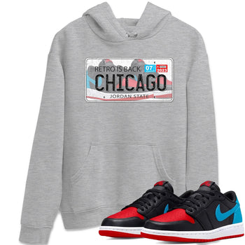 Air Jordan 1 Low UNC to Chicago shirt to match jordans Jordan Plate sneaker tees Air Jordan 1 UNC to Chicago SNRT Sneaker Release Tees Unisex Heather Grey 1 T-Shirt