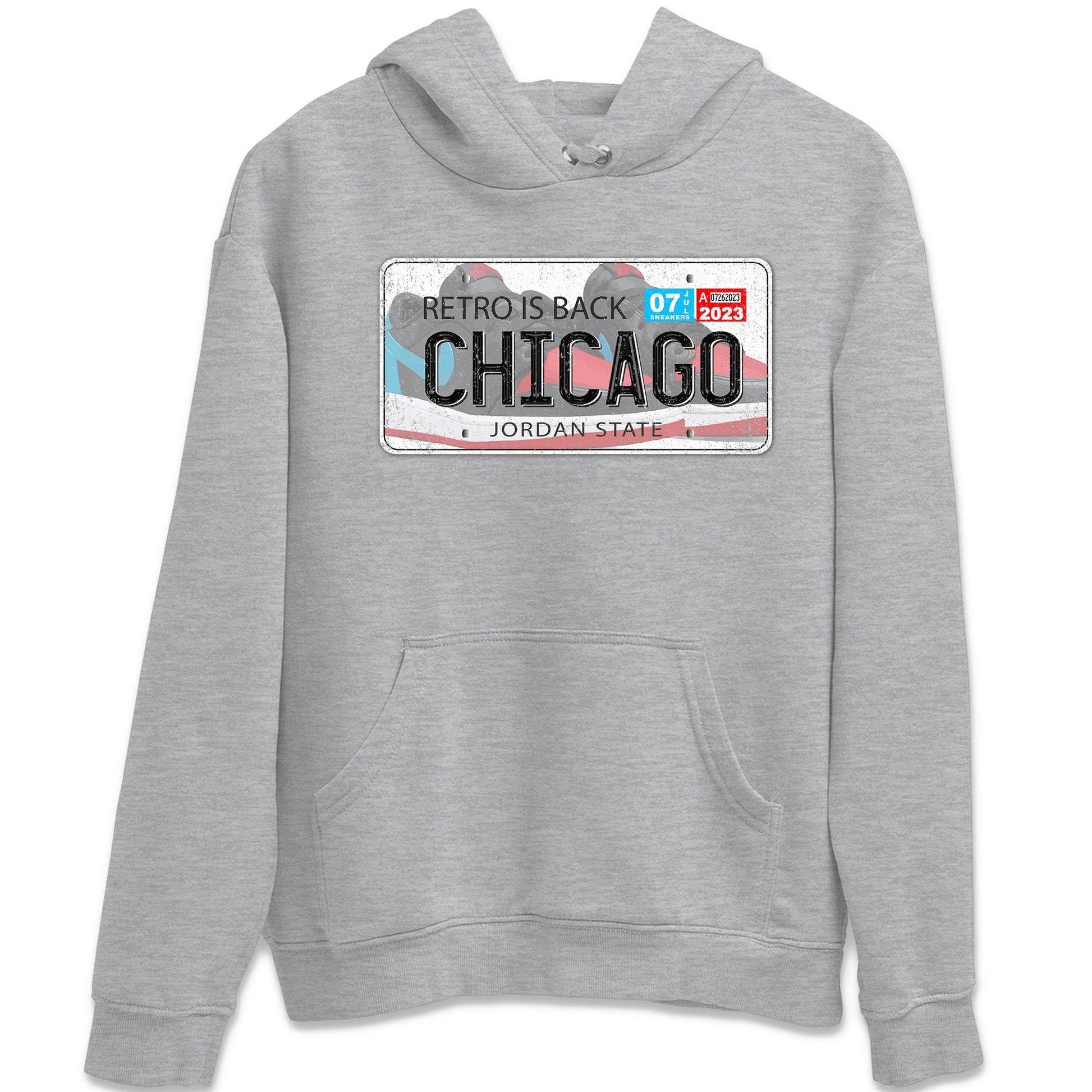 Air Jordan 1 Low UNC to Chicago shirt to match jordans Jordan Plate sneaker tees Air Jordan 1 UNC to Chicago SNRT Sneaker Release Tees Unisex Heather Grey 2 T-Shirt