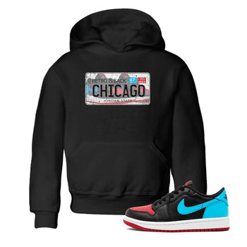 Air Jordan 1 Low UNC to Chicago shirt to match jordans Jordan Plate sneaker tees Air Jordan 1 UNC to Chicago SNRT Sneaker Release Tees Baby Toddler Black 1 T-Shirt