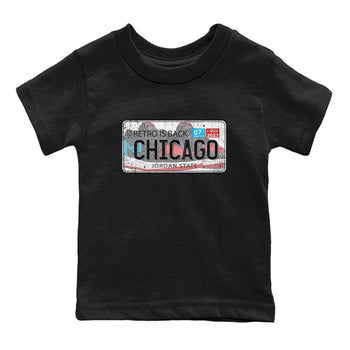 Air Jordan 1 Low UNC to Chicago shirt to match jordans Jordan Plate sneaker tees Air Jordan 1 UNC to Chicago SNRT Sneaker Release Tees Baby Toddler Black 2 T-Shirt