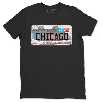 Air Jordan 1 Low UNC to Chicago shirt to match jordans Jordan Plate sneaker tees Air Jordan 1 UNC to Chicago SNRT Sneaker Release Tees Unisex Black 2 T-Shirt