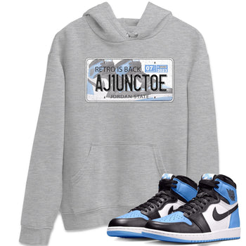 Air Jordan 1 Retro High OG University Blue shirt to match jordans Jordan Plate sneaker tees Air Jordan 1 UNC Toe SNRT Sneaker Release Tees Unisex Heather Grey 1 T-Shirt