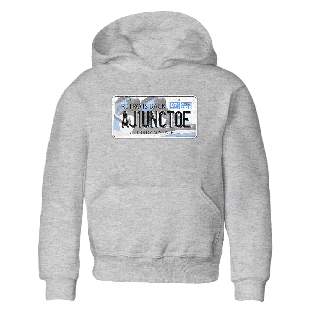 Air Jordan 1 Retro High OG University Blue shirt to match jordans Jordan Plate sneaker tees Air Jordan 1 UNC Toe SNRT Sneaker Release Tees Baby Toddler Heather Grey 2 T-Shirt