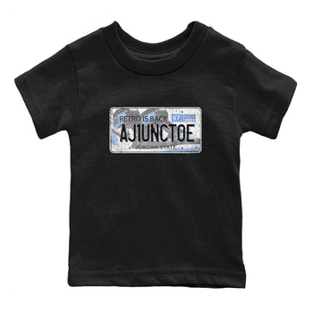 Air Jordan 1 Retro High OG University Blue shirt to match jordans Jordan Plate sneaker tees Air Jordan 1 UNC Toe SNRT Sneaker Release Tees Baby Toddler Black 2 T-Shirt