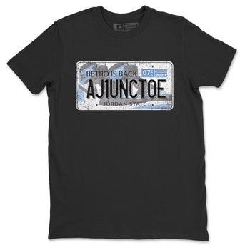Air Jordan 1 Retro High OG University Blue shirt to match jordans Jordan Plate sneaker tees Air Jordan 1 UNC Toe SNRT Sneaker Release Tees Unisex Black 2 T-Shirt
