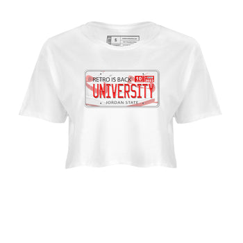 1s Low University Red shirt to match jordans Jordan Plate sneaker tees Air Jordan 1 University Red SNRT Sneaker Tees Sneaker Matching Clothing Brand White 2 Crop T-Shirt