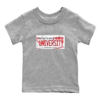 1s Low University Red shirt to match jordans Jordan Plate sneaker tees Air Jordan 1 University Red SNRT Sneaker Tees Sneaker Matching Clothing Brand Baby Toddler Heather Grey 2 T-Shirt