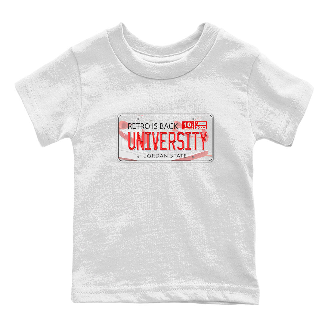 1s Low University Red shirt to match jordans Jordan Plate sneaker tees Air Jordan 1 University Red SNRT Sneaker Tees Sneaker Matching Clothing Brand Baby Toddler White 2 T-Shirt