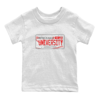 1s Low University Red shirt to match jordans Jordan Plate sneaker tees Air Jordan 1 University Red SNRT Sneaker Tees Sneaker Matching Clothing Brand Baby Toddler White 2 T-Shirt