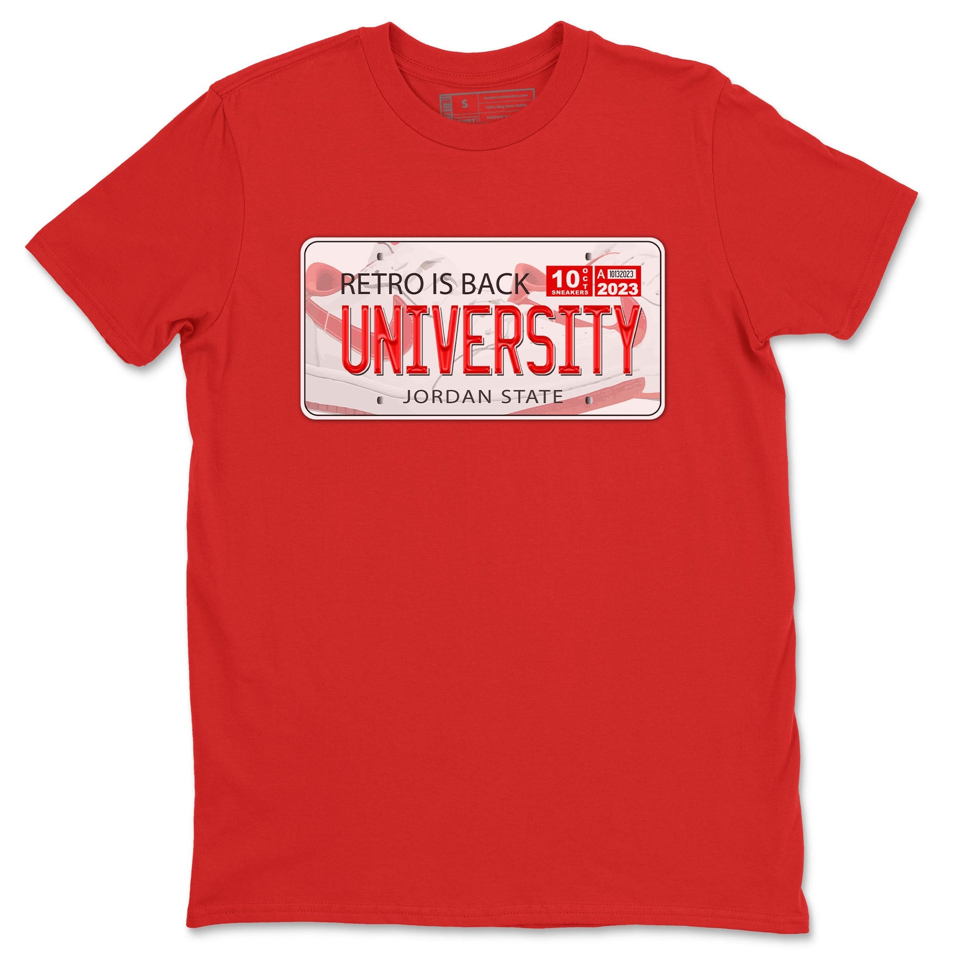 1s Low University Red shirt to match jordans Jordan Plate sneaker tees Air Jordan 1 University Red SNRT Sneaker Tees Sneaker Matching Clothing Brand Unisex Sneaker Tee Red 2 T-Shirt
