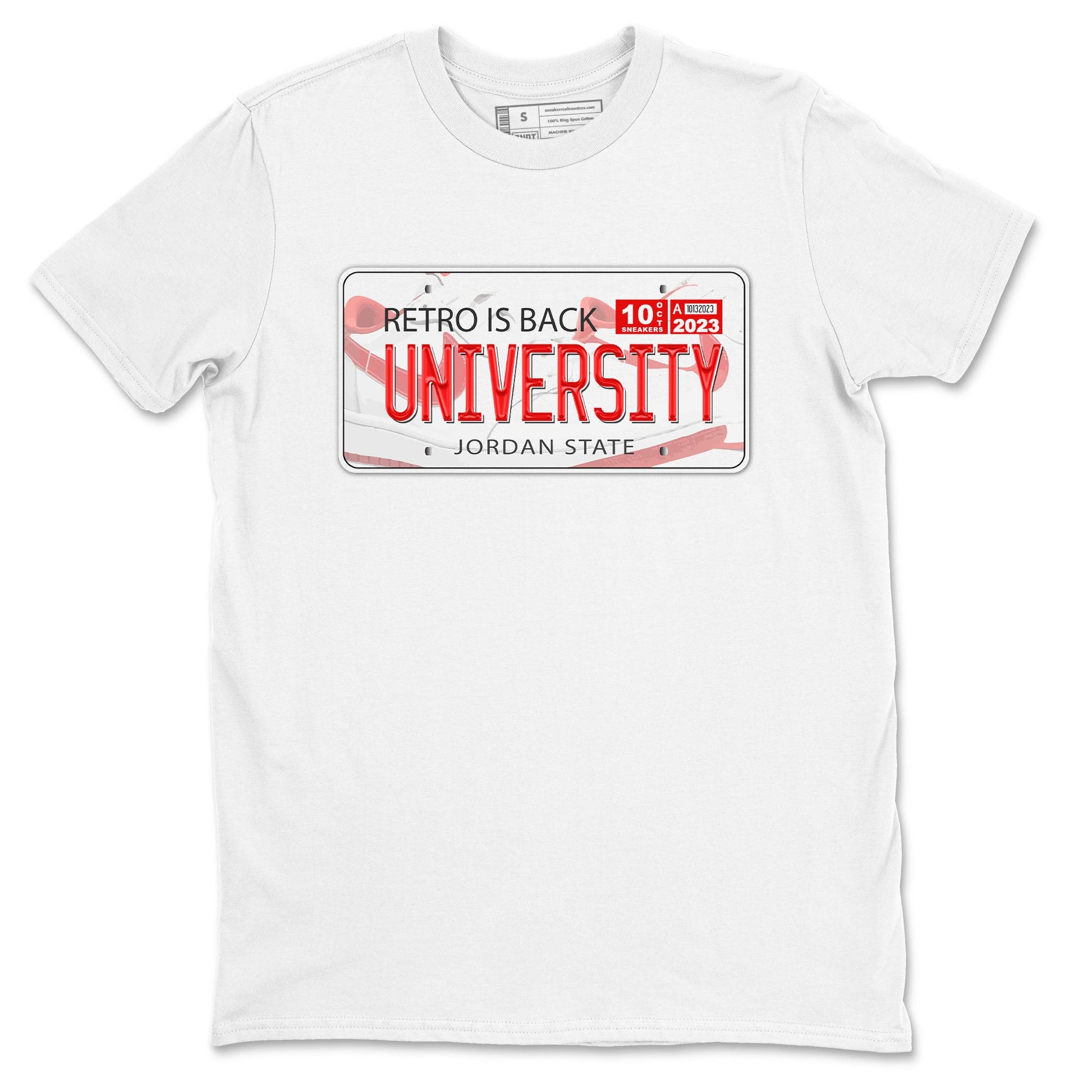 1s Low University Red shirt to match jordans Jordan Plate sneaker tees Air Jordan 1 University Red SNRT Sneaker Tees Sneaker Matching Clothing Brand Unisex Sneaker Tee White 2 T-Shirt