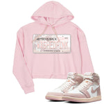 Air Jordan 1 Washed Pink Sneaker Match Tees Jordan Plate Sneaker Tees AJ1 Washed Pink Sneaker Release Tees Women's Shirts Pink 1
