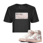 Air Jordan 1 Washed Pink Jordan Plate WMNS Cotton Sneaker Hoodie Air Jordan 1 Washed Pink Sneaker Crop Hoodie Size Chart