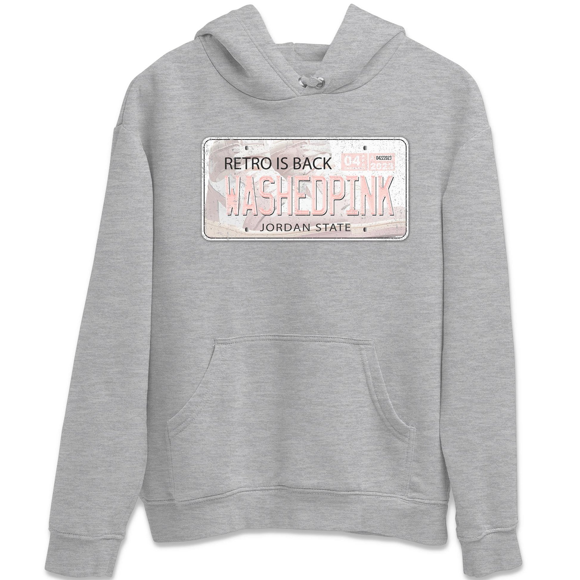 Air Jordan 1 Washed Pink Sneaker Match Tees Jordan Plate Sneaker Tees AJ1 Washed Pink Sneaker Release Tees Unisex Shirts Heather Grey 2