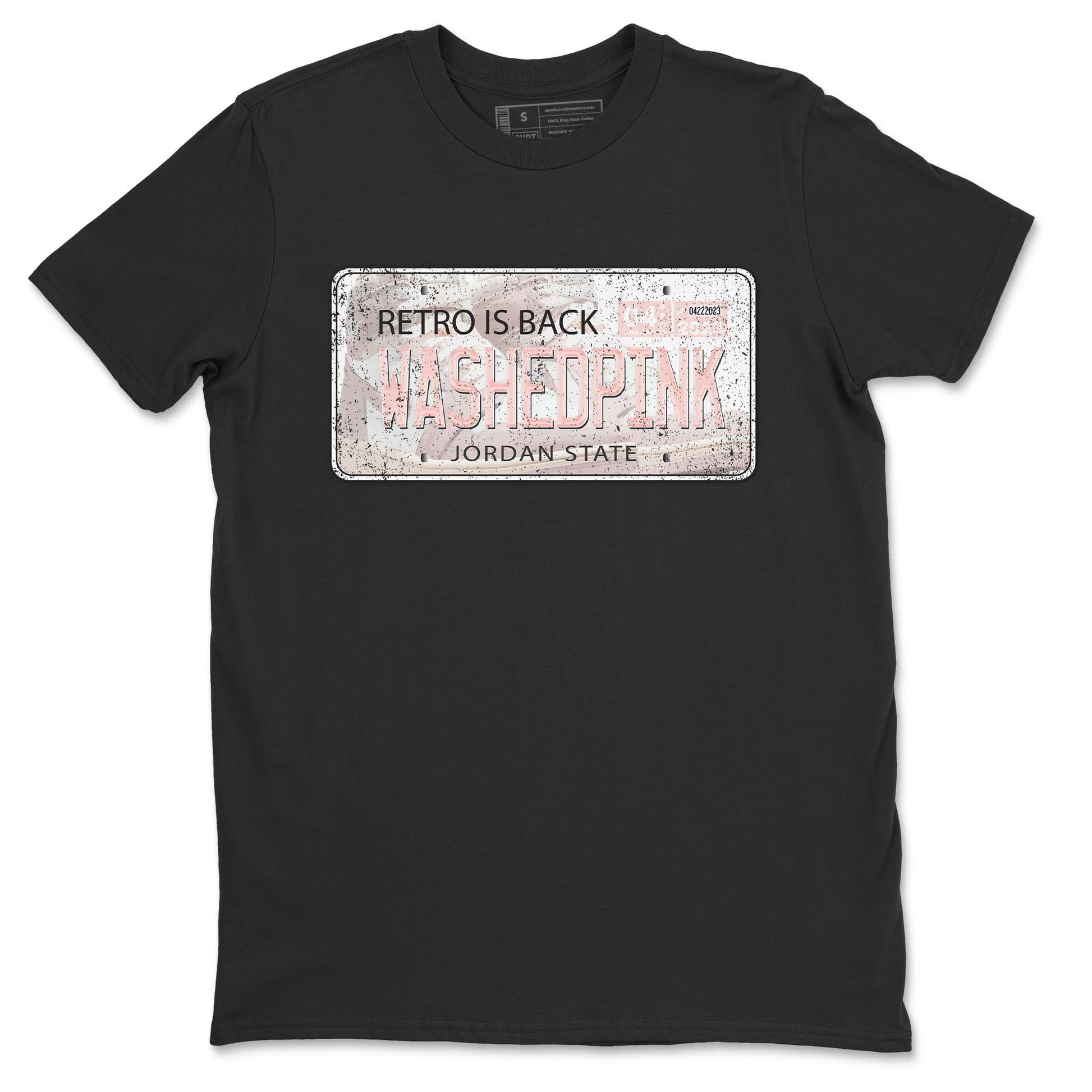 Air Jordan 1 Washed Pink Sneaker Match Tees Jordan Plate Sneaker Tees AJ1 Washed Pink Sneaker Release Tees Unisex Shirts Black 2