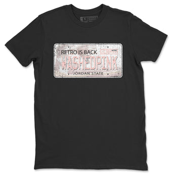 Air Jordan 1 Washed Pink Sneaker Match Tees Jordan Plate Sneaker Tees AJ1 Washed Pink Sneaker Release Tees Unisex Shirts Black 2