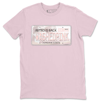 Air Jordan 1 Washed Pink Sneaker Match Tees Jordan Plate Sneaker Tees AJ1 Washed Pink Sneaker Release Tees Unisex Shirts Pink 2
