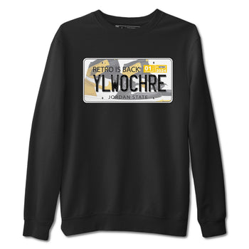 1s Yellow Ochre shirt to match jordans Jordan Plate sneaker tees Air Jordan 1 High OG Yellow Ochre SNRT Sneaker Release Tees unisex cotton Black 2 crew neck shirt