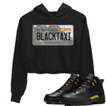 Jordan 12 Black Taxi Sneaker Match Tees Jordan Plate Sneaker Tees Jordan 12 Black Taxi Sneaker Release Tees Women's Shirts
