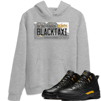 Jordan 12 Black Taxi Sneaker Match Tees Jordan Plate Sneaker Tees Jordan 12 Black Taxi Sneaker Release Tees Unisex Shirts