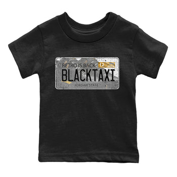 Jordan 12 Black Taxi Sneaker Match Tees Jordan Plate Sneaker Tees Jordan 12 Black Taxi Sneaker Release Tees Kids Shirts