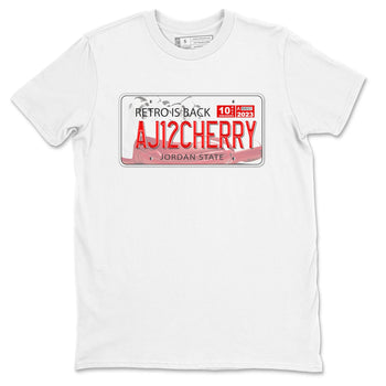 Jordan 12 Retro Cherry shirt to match jordans Varsity Red Jordan Plate special sneaker matching tees 12s Cherry SNRT sneaker tees Unisex White 2 T-Shirt