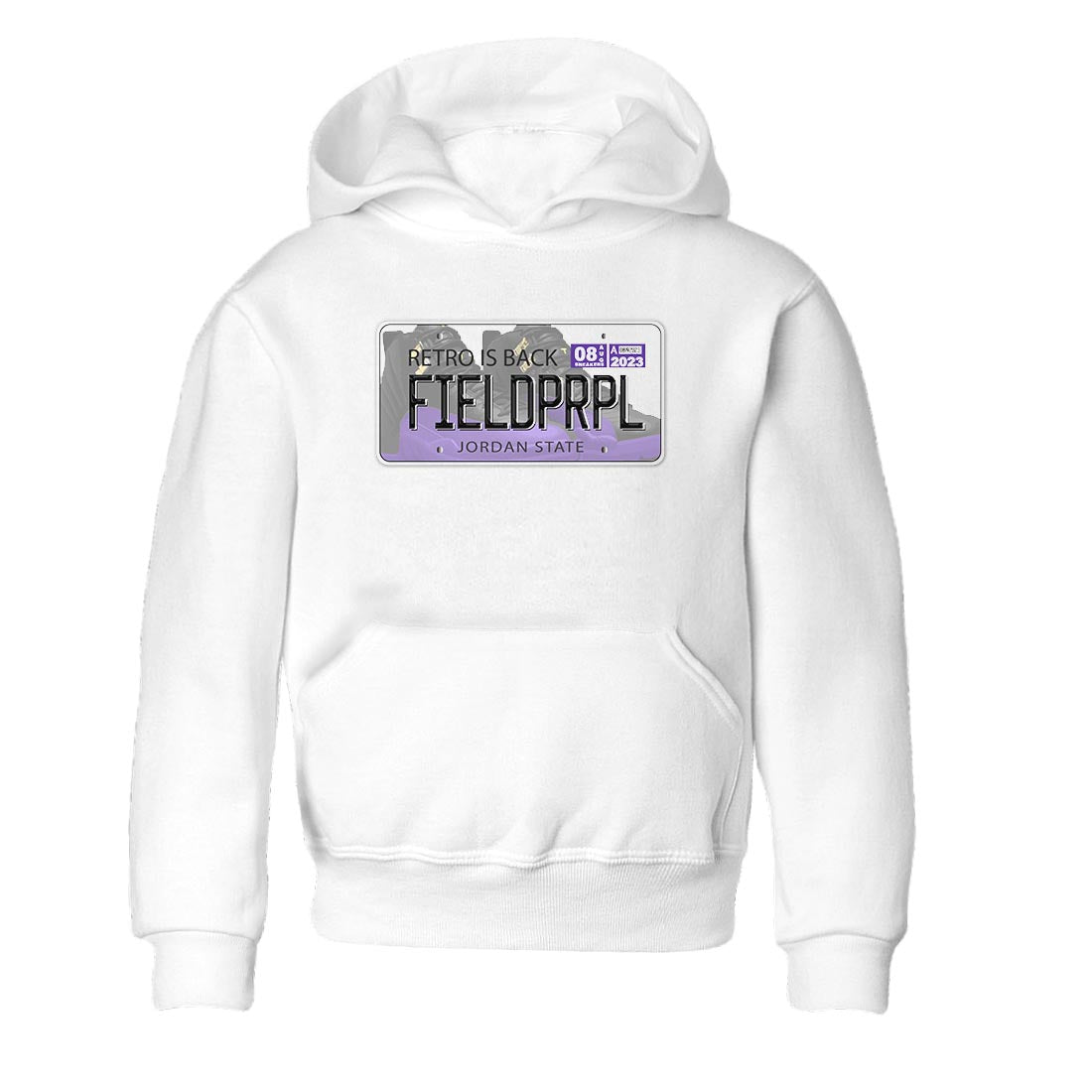 12s Field Purple shirt to match jordans Jordan Plate sneaker tees Air Jordan 12 Field Purple SNRT Sneaker Release Tees Baby Toddler White 2 T-Shirt