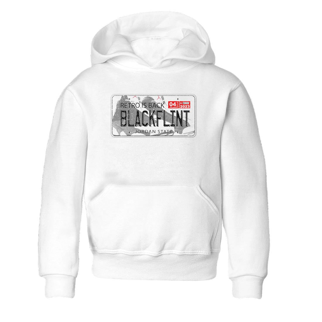 Air Jordan 13 Black Flint Sneaker Match Tees Jordan Plate Sneaker Tees AJ 13s Black Flint Sneaker Release Tees Kids Shirts White 2