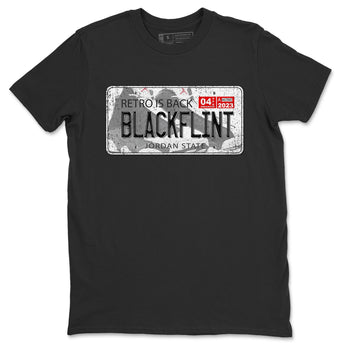 Air Jordan 13 Black Flint Sneaker Match Tees Jordan Plate Sneaker Tees AJ 13s Black Flint Sneaker Release Tees Unisex Shirts Black 2